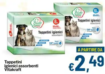 Qui Discount Tappetini igienici assorbenti Vitakraft offerta