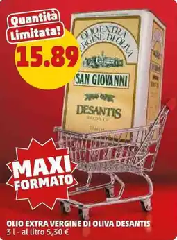 PENNY Olio extra vergine di oliva DESANTIS offerta