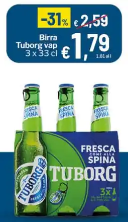 Qui Discount Birra Tuborg vap offerta