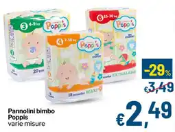 Qui Discount Pannolini bimbo Poppis offerta