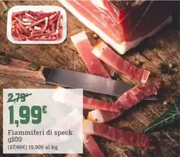 Banco Fresco Fiammiferi di speck offerta