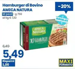 Prix Quality Hamburger di Bovino AMICA NATURA offerta