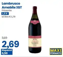 Prix Quality Lambrusco Amabile IGT Frizzante offerta