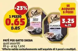 PENNY Patè per gatto SHEBA offerta