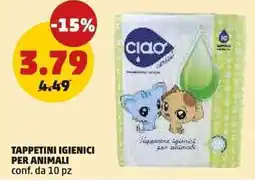 PENNY Ciao tappetini igienici per animali offerta