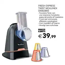 Esselunga FRESH EXPRESS TWIST MOULINEX DK8638E0 offerta