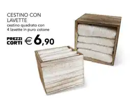Esselunga CESTINO CON LAVETTE offerta