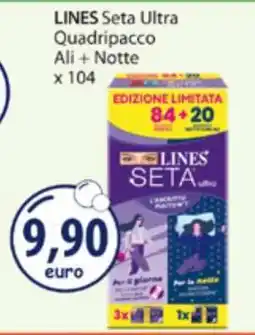 Acqua & Sapone LINES Seta Ultra Quadripacco Ali + Notte x 104 offerta