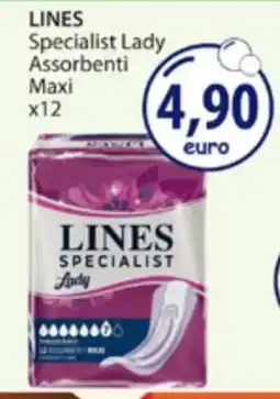 Acqua & Sapone LINES Specialist Lady Assorbenti Maxi x12 offerta