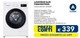 Esselunga LG LAVATRICE SLIM F4NA10S7NWK offerta
