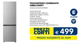 Esselunga LG FRIGORIFERO COMBINATO GBBSJ10EPY offerta