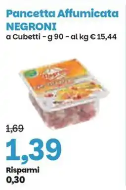 Prix Quality Pancetta Affumicata NEGRONI offerta