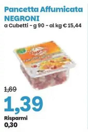 Prix Quality Pancetta Affumicata NEGRONI offerta