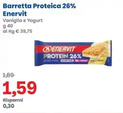 Prix Quality Barretta Proteica 26% Enervit offerta