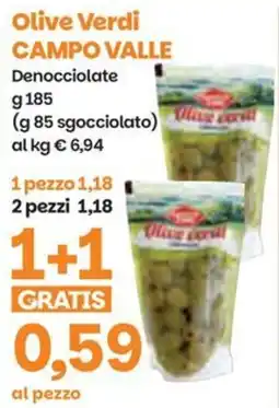 Prix Quality Olive Verdi CAMPO VALLE Denocciolate offerta
