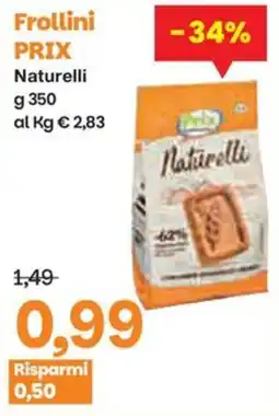 Prix Quality Frollini PRIX Naturelli offerta