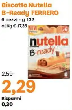 Prix Quality Biscotto Nutella B-Ready FERRERO offerta