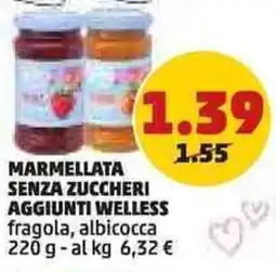 PENNY Marmellata senza zuccheri aggiunti WELLESS offerta