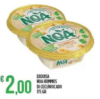 Exquisa Noa Hummus Di Ceci/Avocado 175 gr