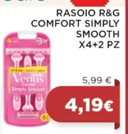 Coop RASOIO R&G COMFORT SIMPLY SMOOTH X4+2 PZ offerta
