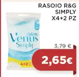 Coop RASOIO R&G SIMPLY X4+2 PZ offerta