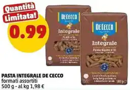 PENNY Pasta integrale DE CECCO offerta