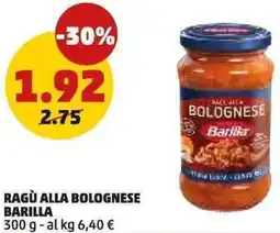PENNY Ragù alla bolognese BARILLA offerta