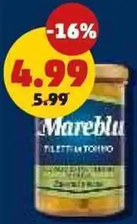 PENNY Filetti di tonno MAREBLU offerta