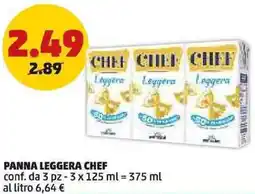 PENNY Panna leggera CHEF offerta