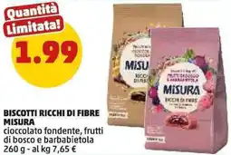 PENNY Biscotti ricchi di fibre MISURA offerta