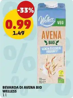 PENNY Bevanda di avena bio WELLESS offerta