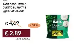 Prezzemolo e Vitale Rana sfogliavelo duetto burrata e basilico offerta