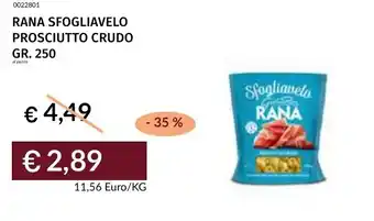 Prezzemolo e Vitale Rana sfogliavelo prosciutto crudo offerta