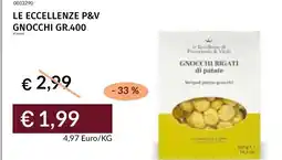 Prezzemolo e Vitale Le eccellenze p&v gnocchi offerta