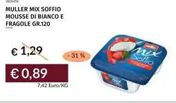 Prezzemolo e Vitale Muller mix soffio mousse di bianco e fragole offerta