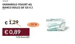 Prezzemolo e Vitale Granarolo yogurt aq bianco dolce offerta