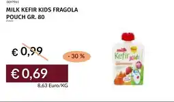 Prezzemolo e Vitale Milk kefir kids fragola pouch offerta