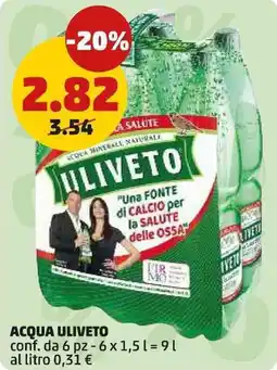PENNY Acqua ULIVETO offerta