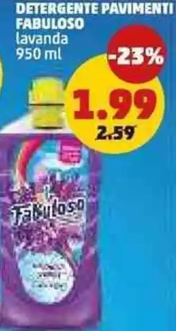 PENNY Detergente pavimenti FABULOSO offerta