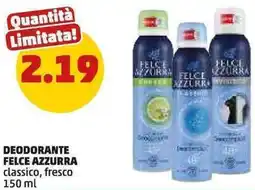 PENNY Deodorante FELCE AZZURRA offerta