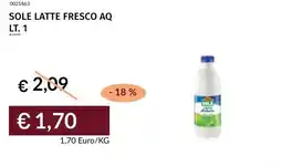 Prezzemolo e Vitale Sole latte fresco aq offerta