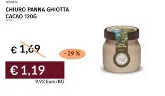 Prezzemolo e Vitale Chiuro panna ghiotta cacao offerta
