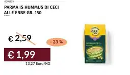 Prezzemolo e Vitale Parma is hummus di ceci alle erbe offerta