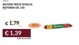 Prezzemolo e Vitale Buitoni pasta sfoglia rotonda offerta
