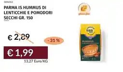 Prezzemolo e Vitale Parma is hummus di lenticchie e pomodori secchi offerta