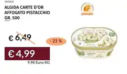Prezzemolo e Vitale Algida carte d'or affogato pistacchio offerta