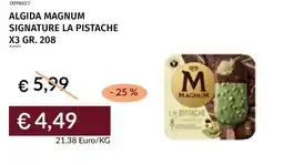 Prezzemolo e Vitale Algida magnum signature la pistache x3 offerta
