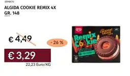 Prezzemolo e Vitale Algida cookie remix 4x offerta