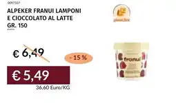 Prezzemolo e Vitale Alpeker franui lamponi e cioccolato al latte offerta