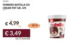 Prezzemolo e Vitale Ferrero nutella ice cream pot offerta